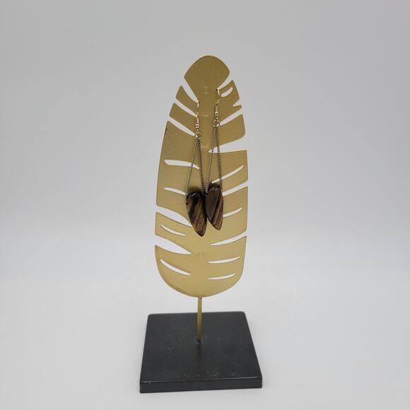 Women's Arrowhead Drop Dangle Earrings Tiger Eye Wire Hook Fashion Jewelry - Picture 4 of 5